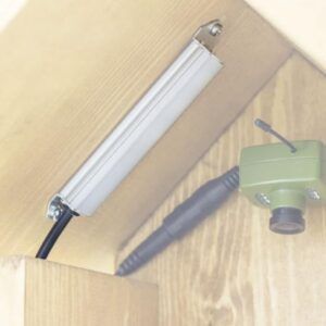 LED-lampe for montering i fuglekasse