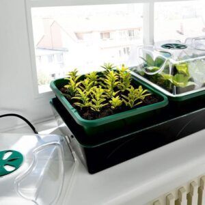 Minidrivhus med varme og selvvanning