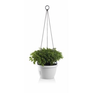 Marina hengeampel m/selvvanning | Ø20 cm | Hvit