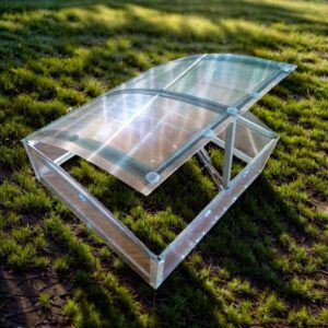 PLANTA høybeddrivhus | Galvanisert stål | 100x93x38 cm