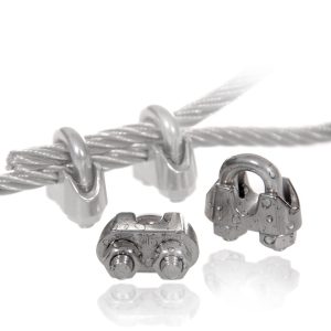 Wireklemme | Syrefast stål | For 4 mm wire