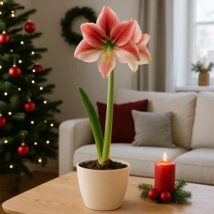 Amaryllis 'Tosca' | I plastpotte med 2 knopper