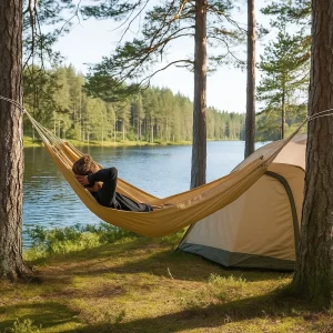 Reisehengekøye med oppbevaringssekk | 200x100 cm