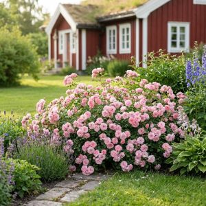 Bunndekkerose 'Summerwind' | 1 rose på barrot