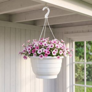 Hengeampel Komet | Ø22 cm | Hvit
